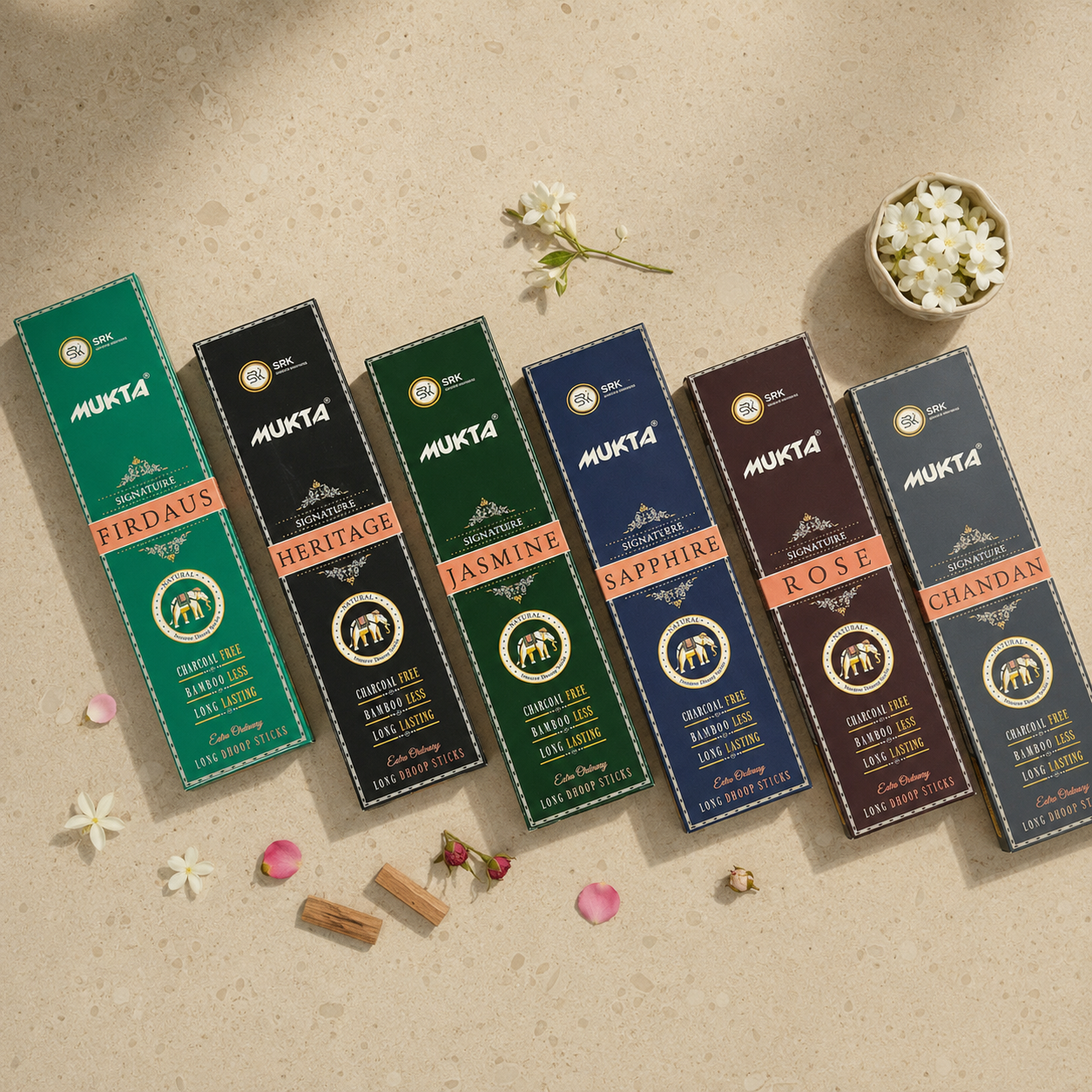 Combo of 6 Mukta long Dhoopsticks