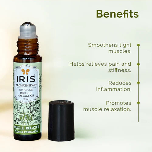Iris MUSCLE RELAX Roll On Massage Oil (10ml)