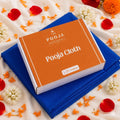 The Pooja Essentials Pooja cloth (Blue 1.25 m)