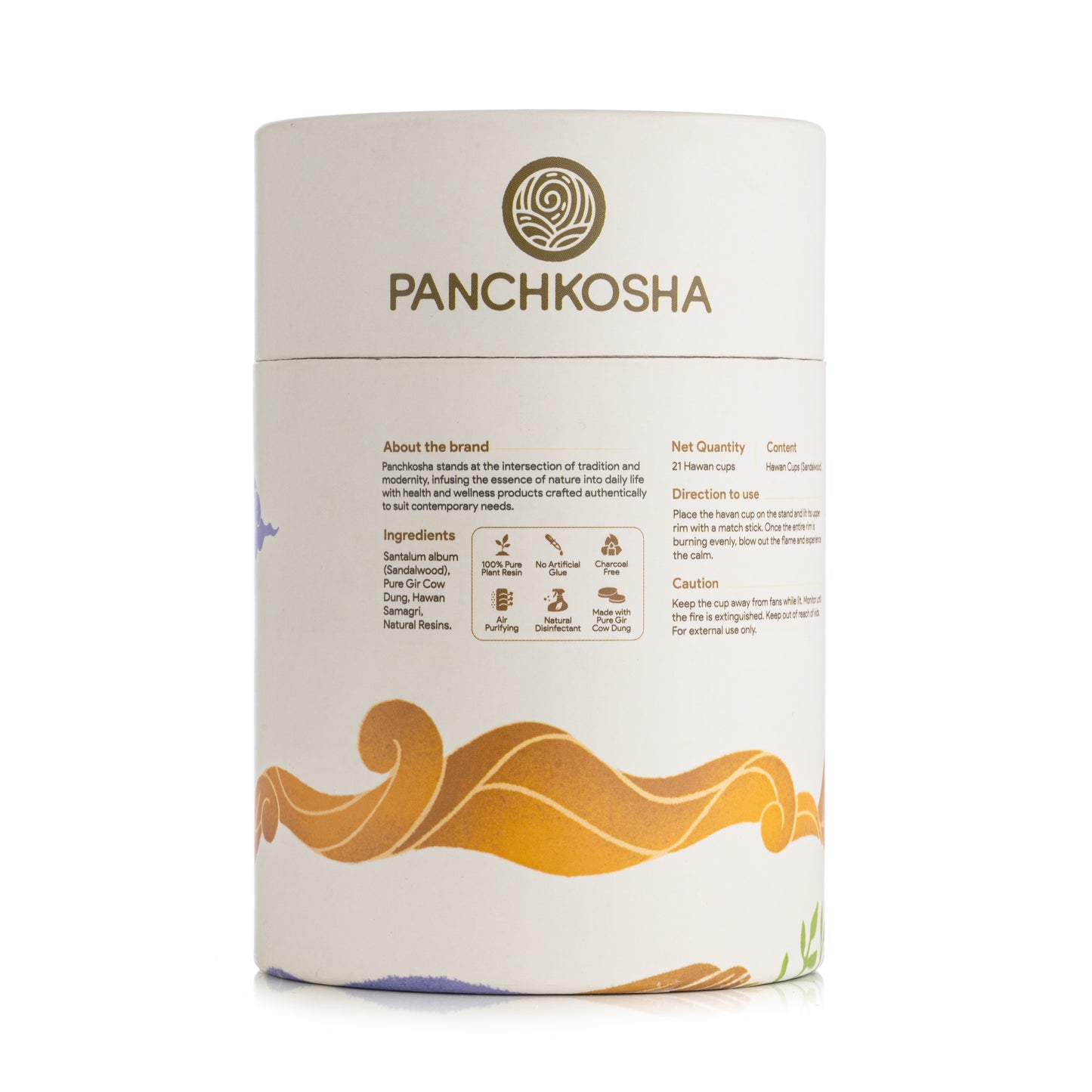 Panchkosha SANDALWOOD CHANDAN Hawan Cups (21 Hawan cups)