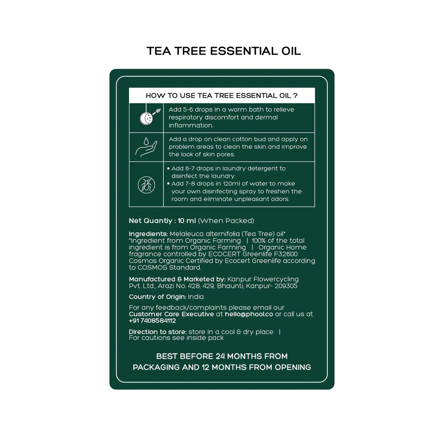 Phool TEA TREE Essential Oil (10ML)