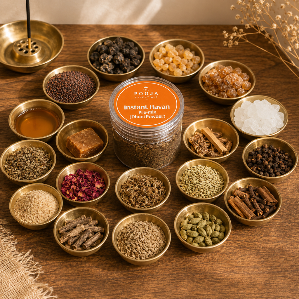 The Pooja Essentials - instant Hawan Premix -Dhuni Powder (30 gms)