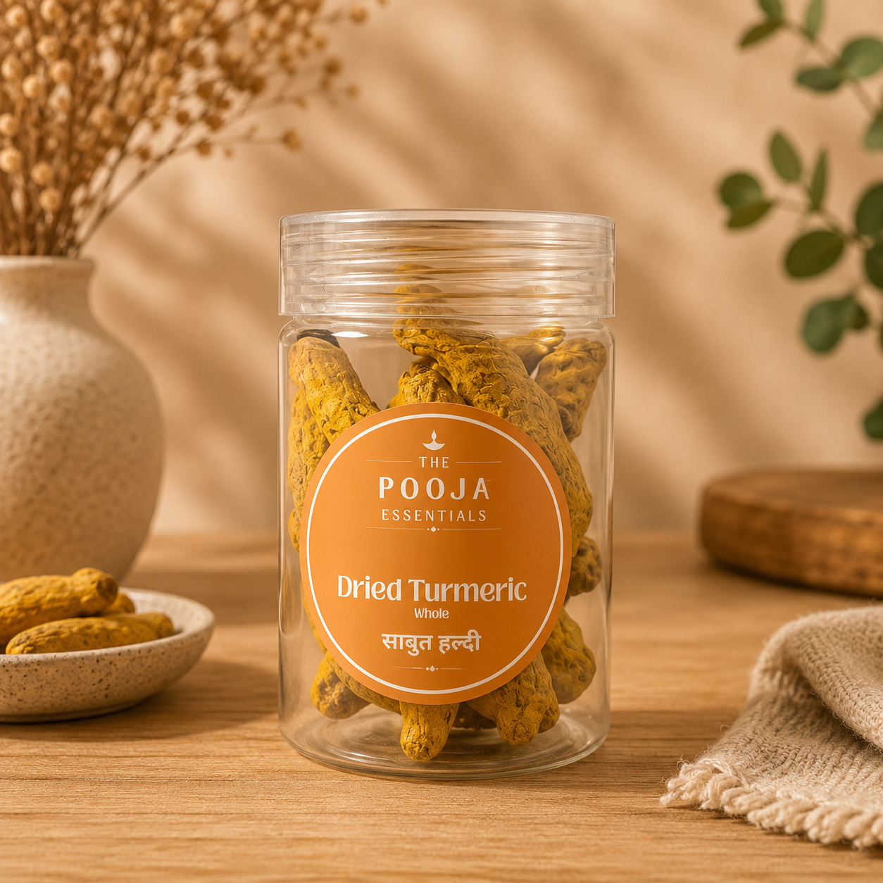 The Pooja Essentials - Sabut Haldi Dry (11 pcs)