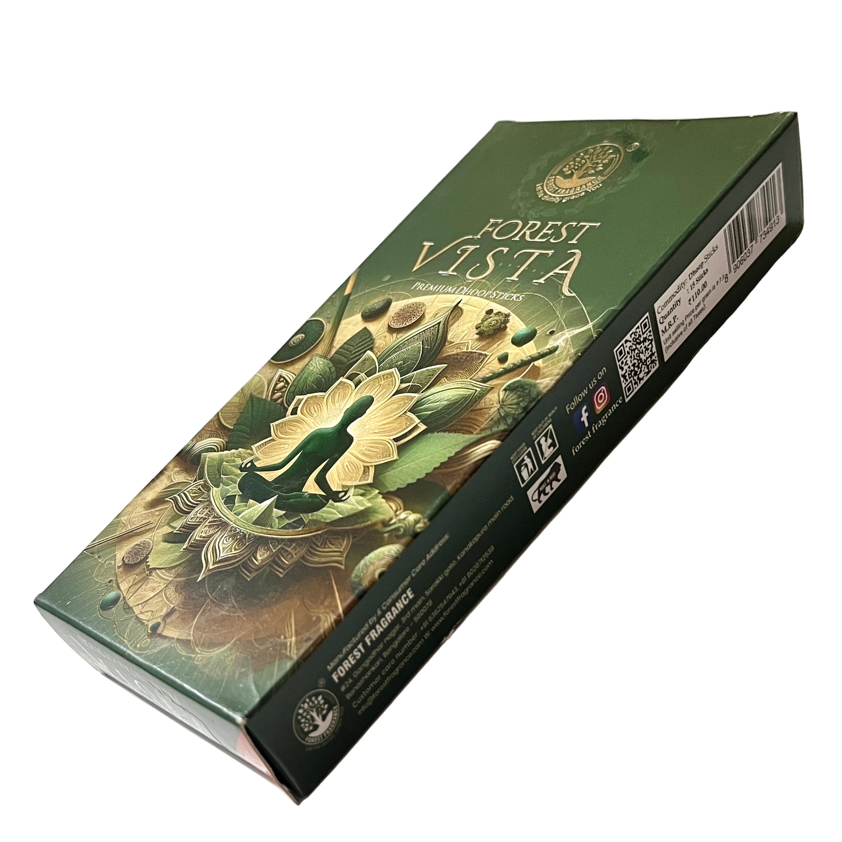 Forest Fragrance VISTA Premium Dhoop Sticks ( 15 Sticks )
