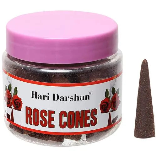 Hari Darshan ROSE Cones Jar (125 gms)