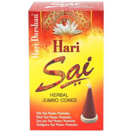 Hari Darshan Hari Sai Herbal Jumbo Dry Dhoop Cones (20 cones)