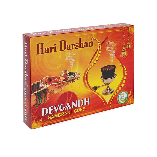 Hari Darshan DEVGANDH SAMBRANI Cups Havan Cups (12 cups)