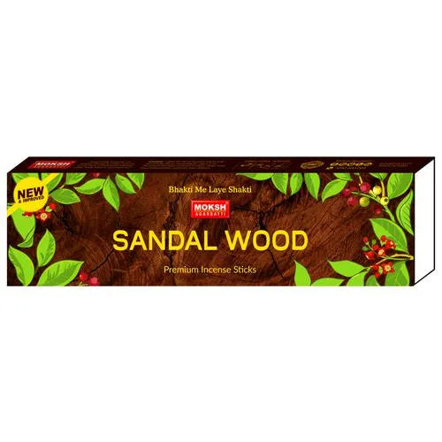 Moksh SANDALWOOD Premium Incense Sticks (20 gms)