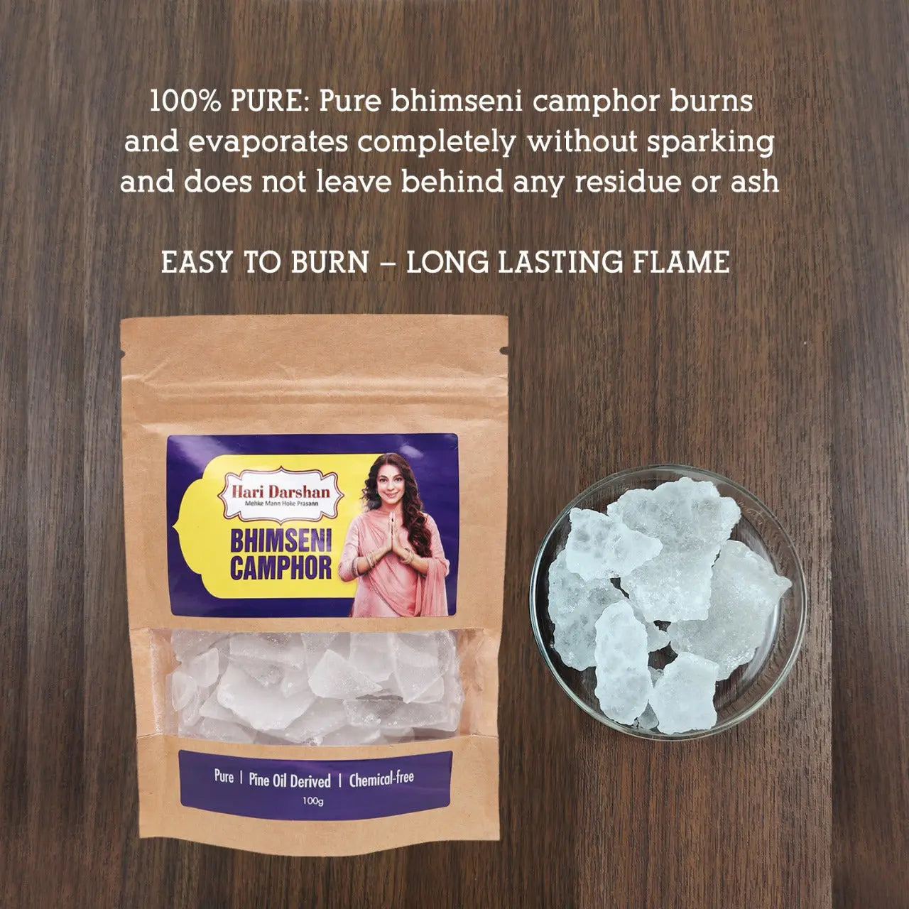 Hari Darshan Pure Bhimseni Camphor (100 gms)