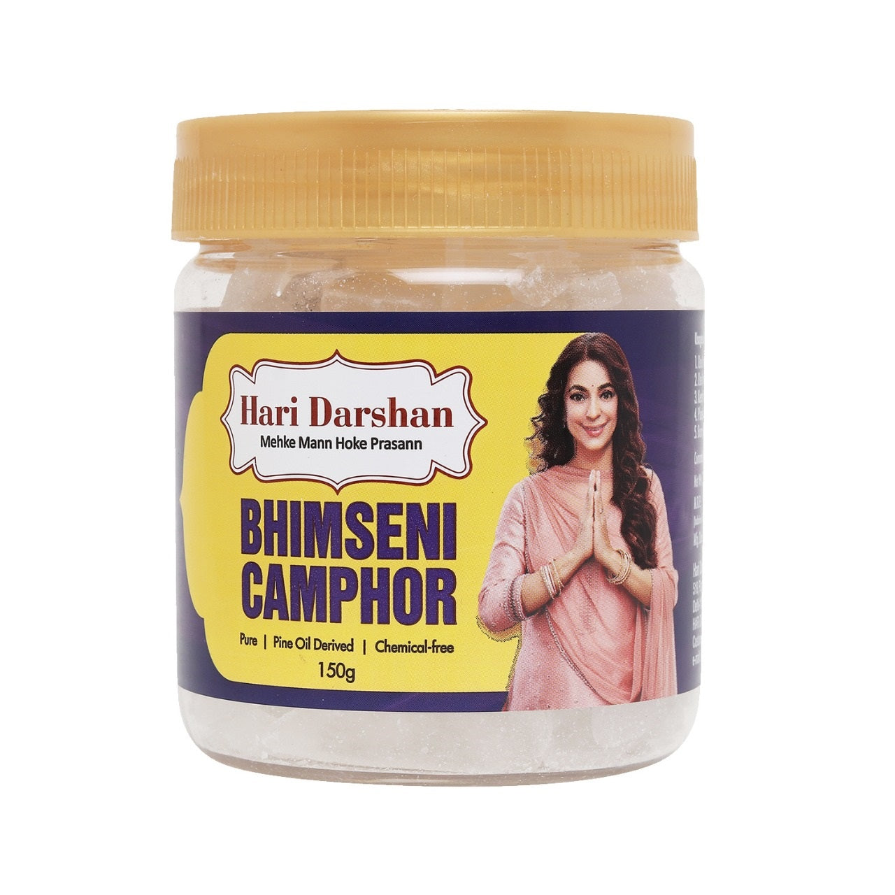 Hari Darshan Pure Bhimseni Camphor Jar (150 gms)