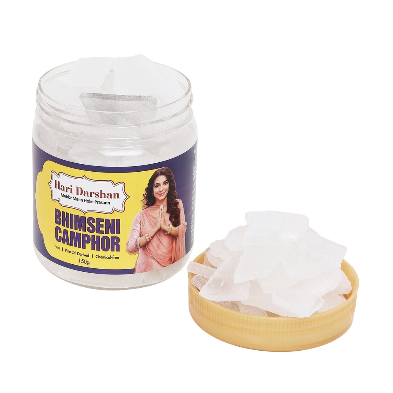 Hari Darshan Pure Bhimseni Camphor Jar (150 gms)