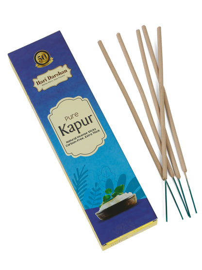 Hari Darshan PURE KAPUR Natural Incense Sticks (60 gms)