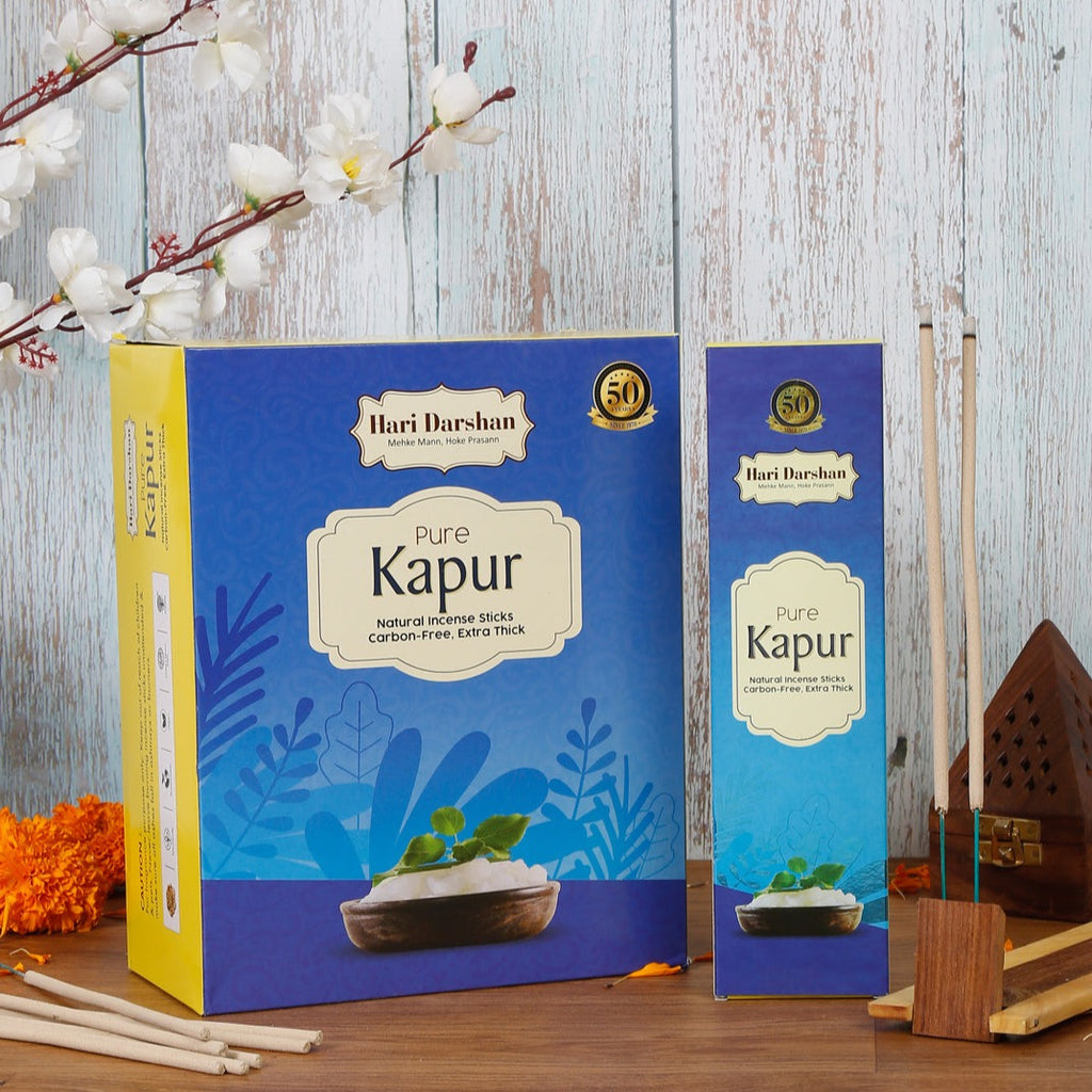 Hari Darshan PURE KAPUR Natural Incense Sticks (60 gms)