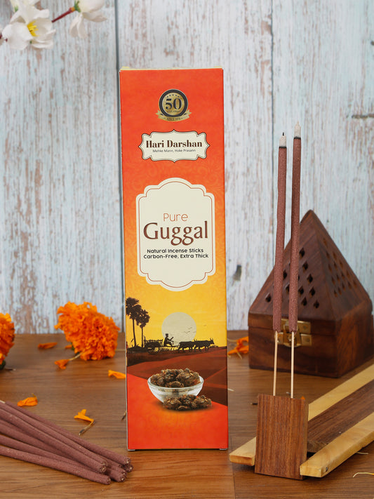 Hari Darshan PURE GUGGAL Natural Incense Sticks (60 gms)