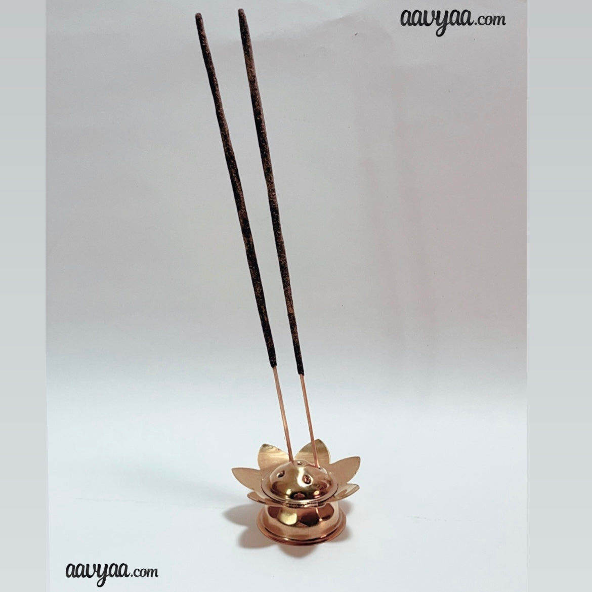 Aavyaa Brass Flower Agarbatti Stand