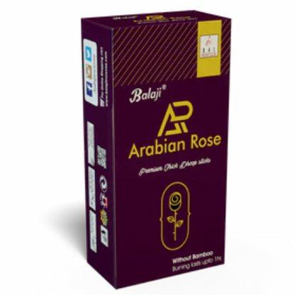 Balaji ARABIAN ROSE Premium Thick Dhoop Sticks (10 sticks)