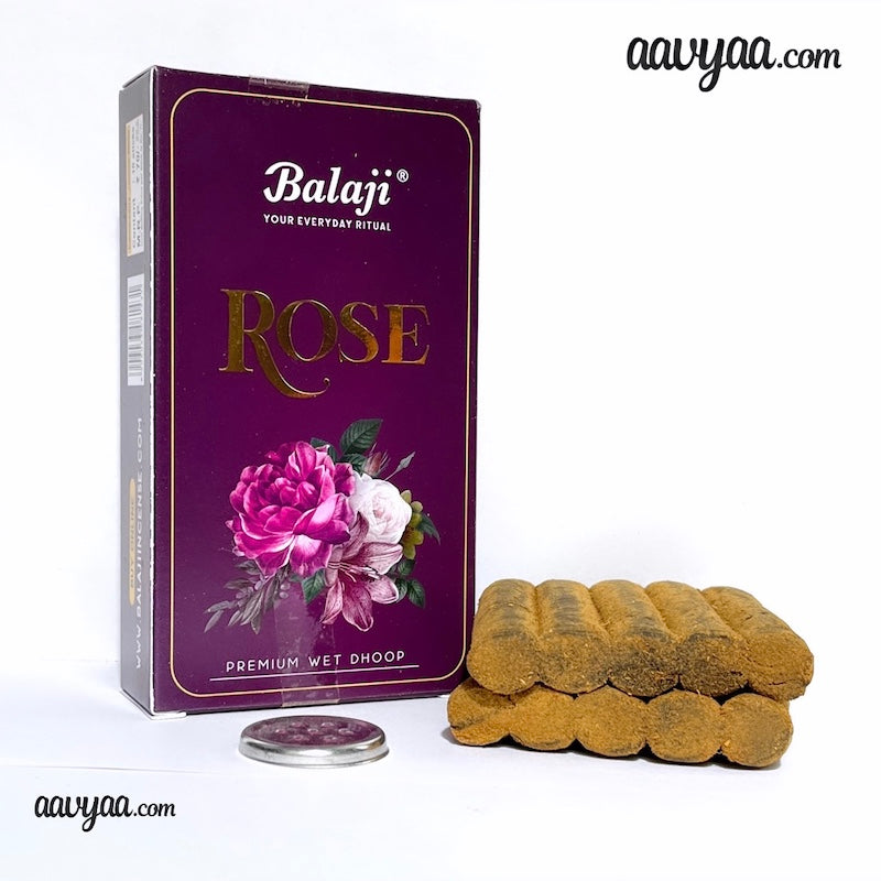 Balaji ROSE Premium Wet Dhoop Sticks (10 sticks)
