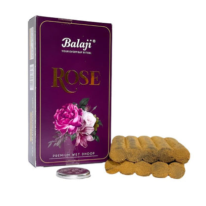 Balaji ROSE Premium Wet Dhoop Sticks (10 sticks)