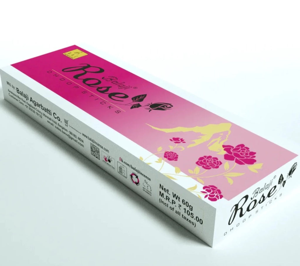 Balaji ROSE Dhoop Sticks (10 Stick)