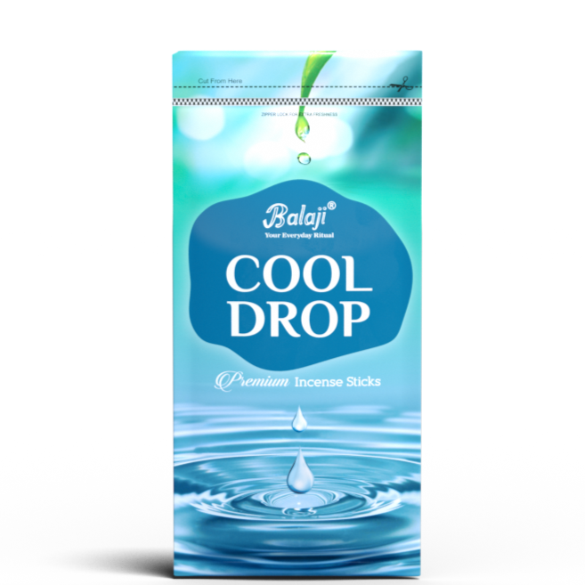 Balaji COOL DROP Incense Sticks Zipper (120 gms)