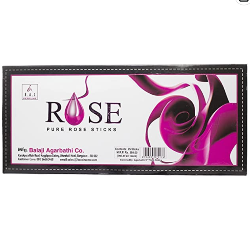 Balaji ROSE Pure rose Luxury Incense Sticks