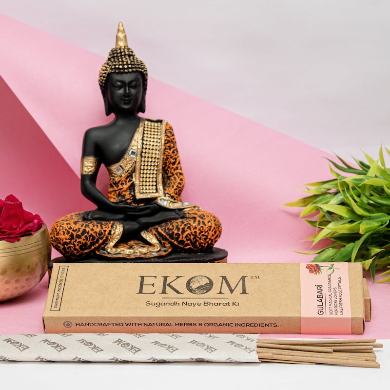 Ekom GULABARI Premium Incense Sticks (42 sticks)