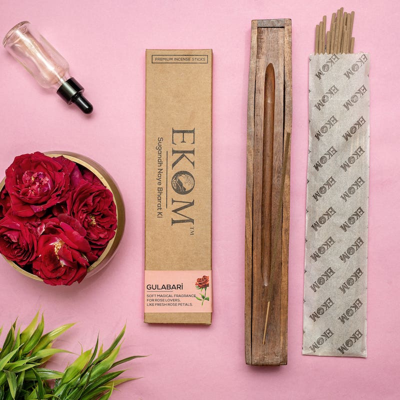 Ekom GULABARI Premium Incense Sticks (42 sticks)