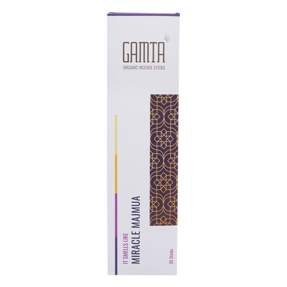 Gamta MIRACLE MAJMUA Organic Incense Sticks (30 sticks)