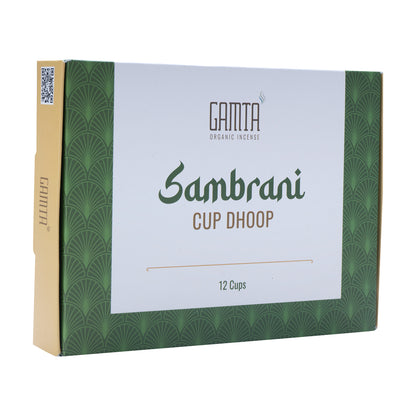 Gamta SAMBRANI Organic Cup Dhoop (12 cups)