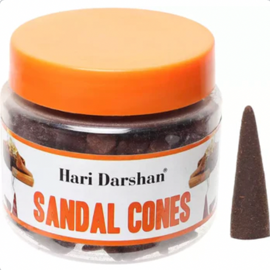 Hari Darshan SANDAL CONES Jar (125 gms)