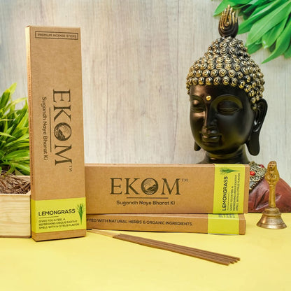 Ekom LEMONGRASS Premium Incense Sticks (42 sticks)