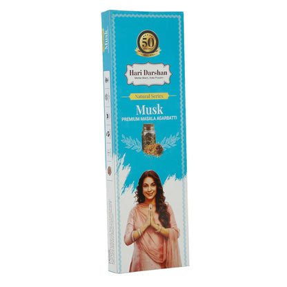 Hari Darshan Natural Series MUSK Premium Masala Agarbatti (60 gms)