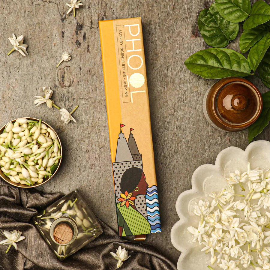 Phool JASMINE Luxury Incense Sticks (40 sticks)