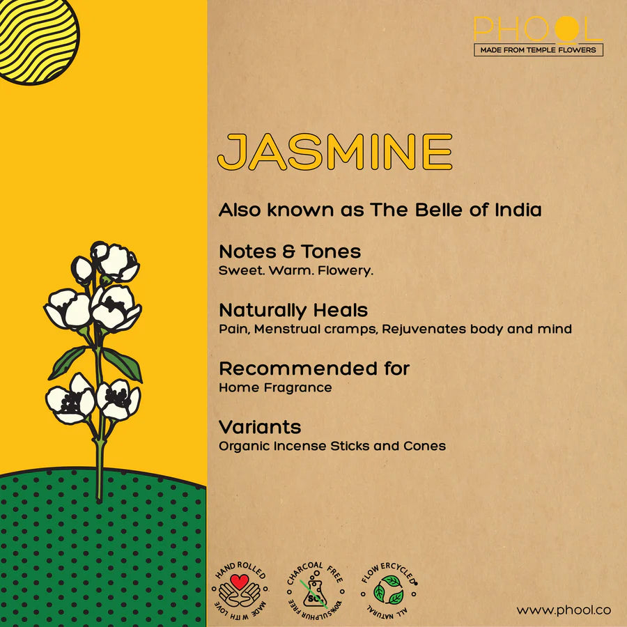 Phool JASMINE Luxury Incense Sticks (40 sticks)