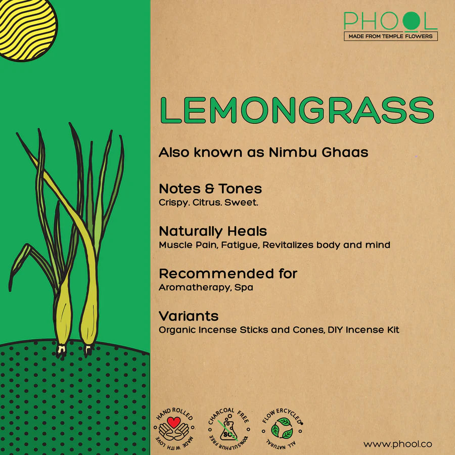 Phool LEMONGRASS Luxury Incense Sticks (40 sticks)