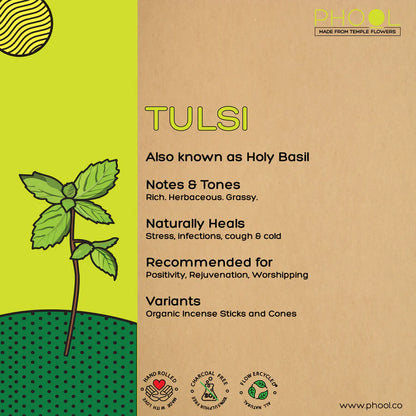 Phool TULSI Luxury Incense Sticks (40 sticks)