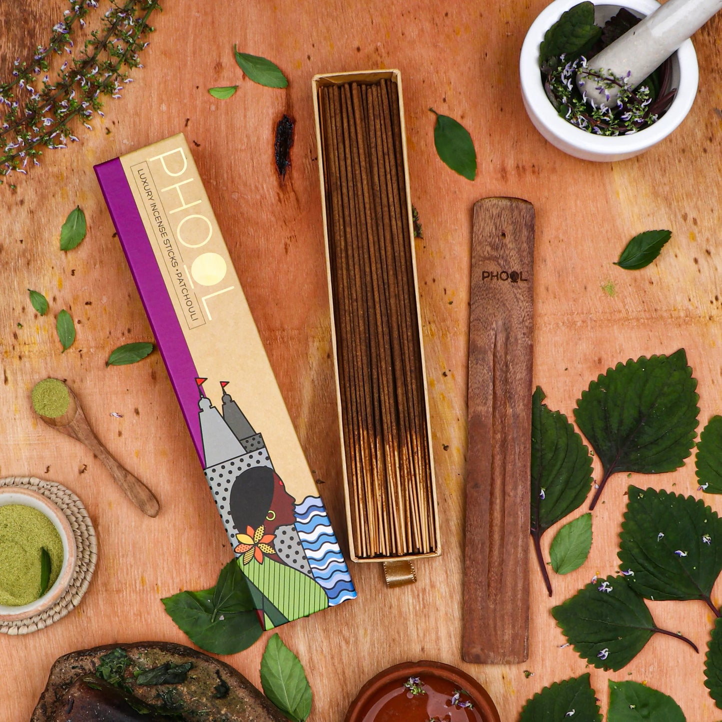 Phool PATCHOULI Luxury Incense Sticks (40 sticks)