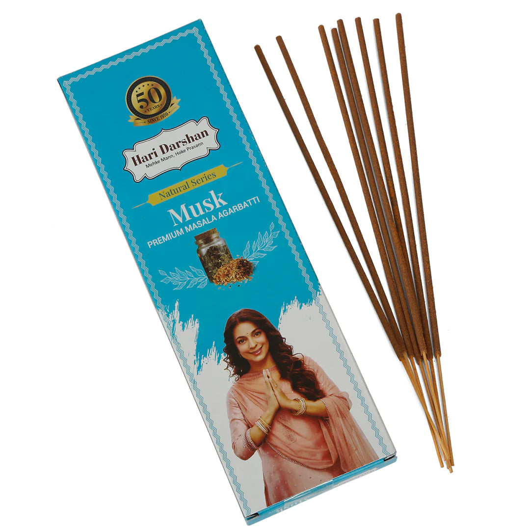 Hari Darshan Natural Series MUSK Premium Masala Agarbatti (60 gms)