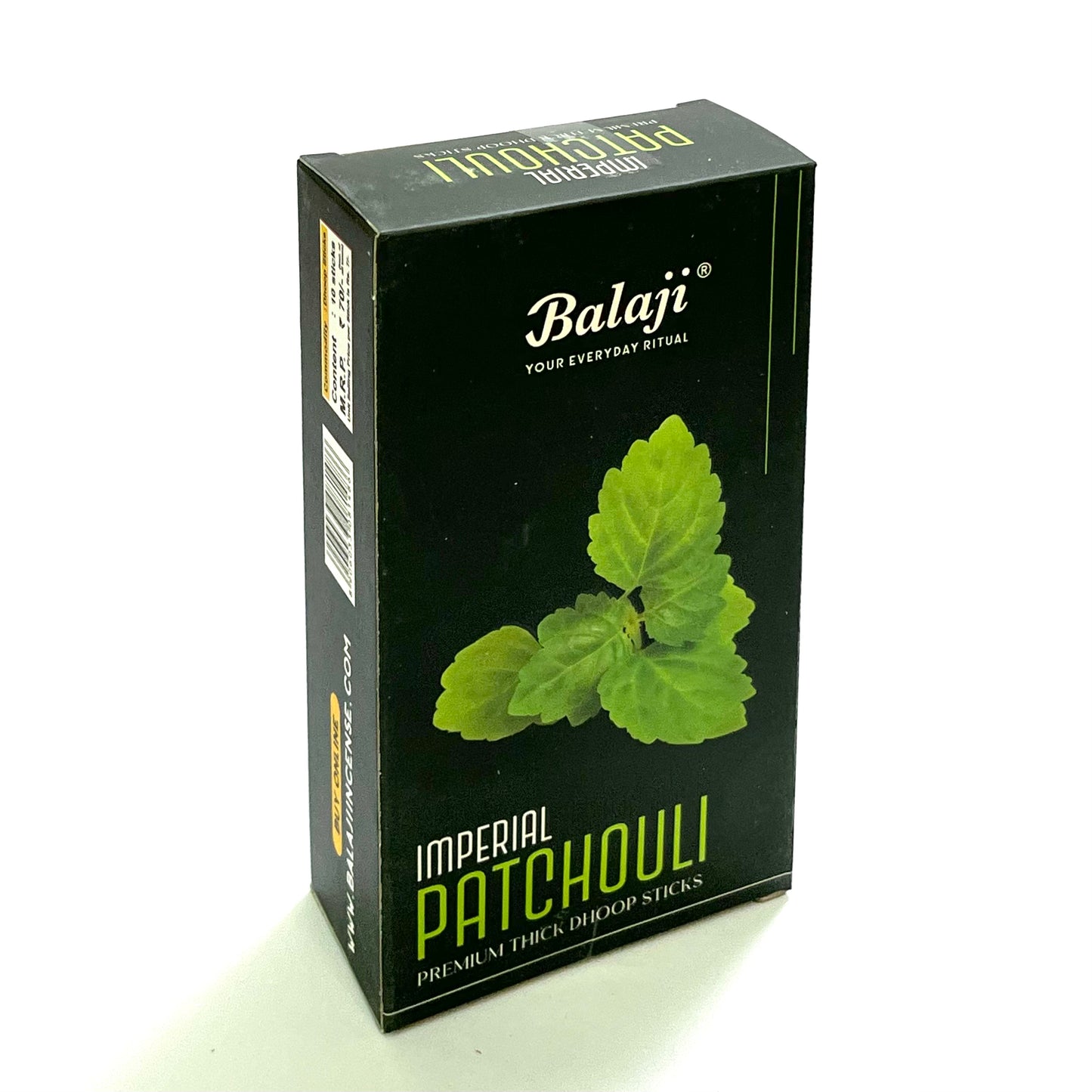 Balaji PATCHOULI Premium Thick Dhoop Sticks (10 sticks)