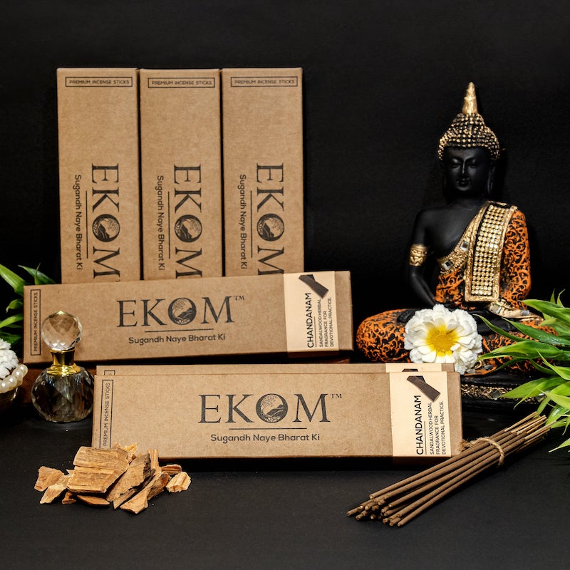 Ekom CHANDANAM Premium Incense Sticks (42 sticks)