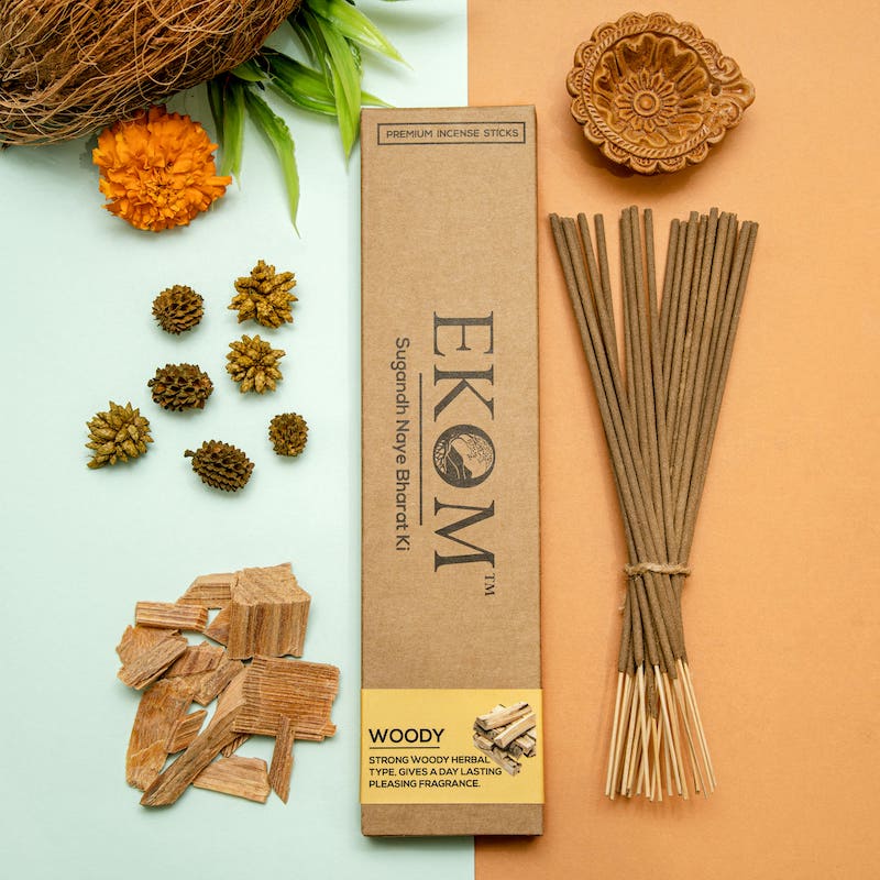 Ekom WOODY Premium Incense Sticks (42 sticks)