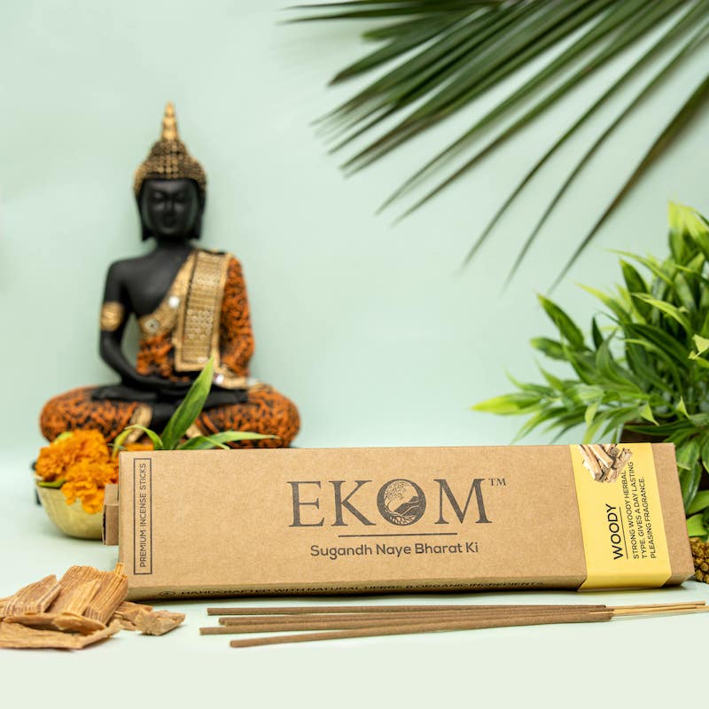 Ekom WOODY Premium Incense Sticks (42 sticks)