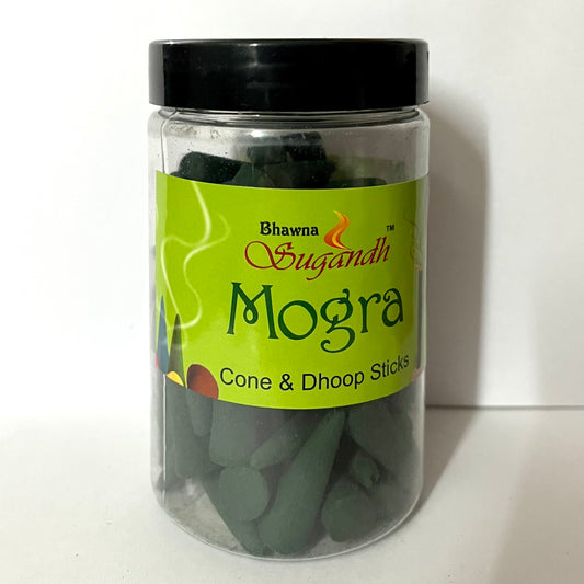 Bhawna Sugandh MOGRA Incense Cones Jar (125 gms)
