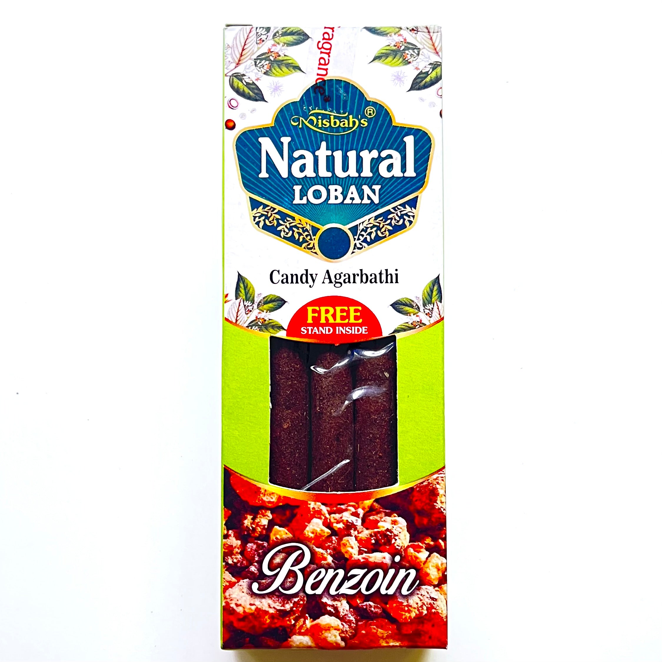 Misbah's NATURAL LOBAN Candy Agarbathi Thick Incense Sticks (10 sticks)