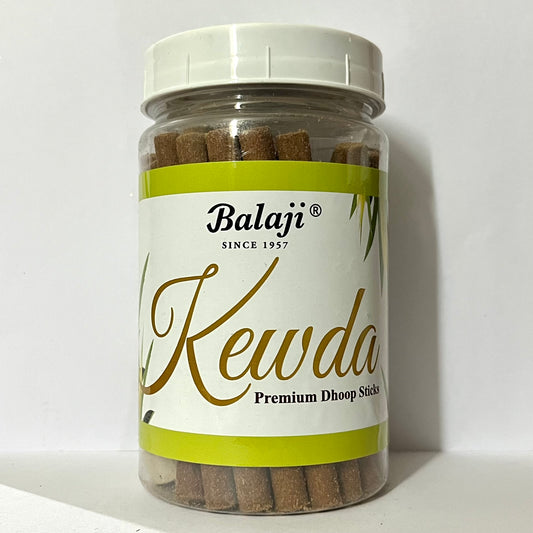 Balaji KEWDA Premium Dhoop Sticks Jar (100 gms)