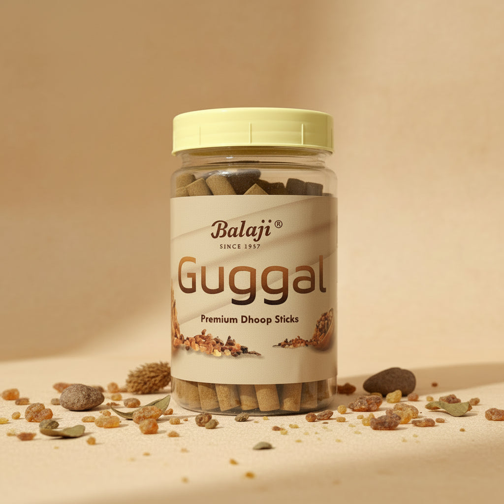 Balaji GUGGAL Premium Dhoop Sticks Jar (100 gms)