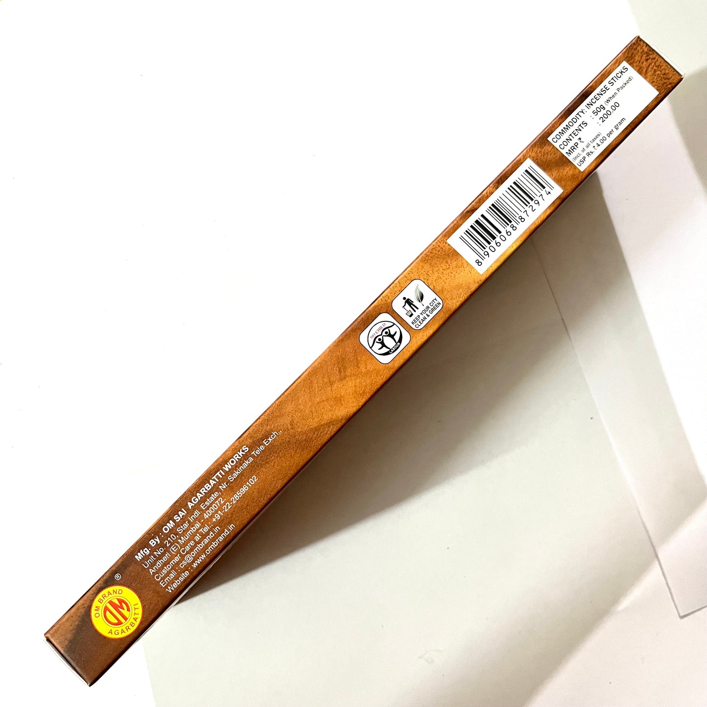 Om Brand Vedamrut CHANDAN Premium Incense Sticks (50 gms)