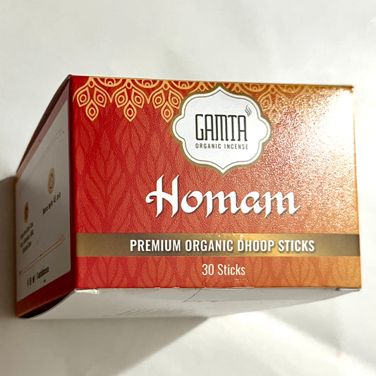 Gamta HOMAM Premium Organic Dhoop Sticks (30 sticks)