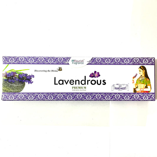 Flourish Fragrance LAVENDROUS Premium Natural Incense Sticks (45 gms)