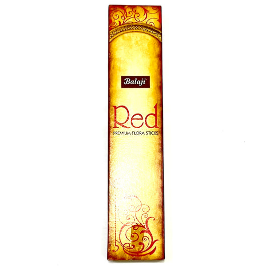 Balaji RED Premium Flora Incense Sticks (12 sticks)